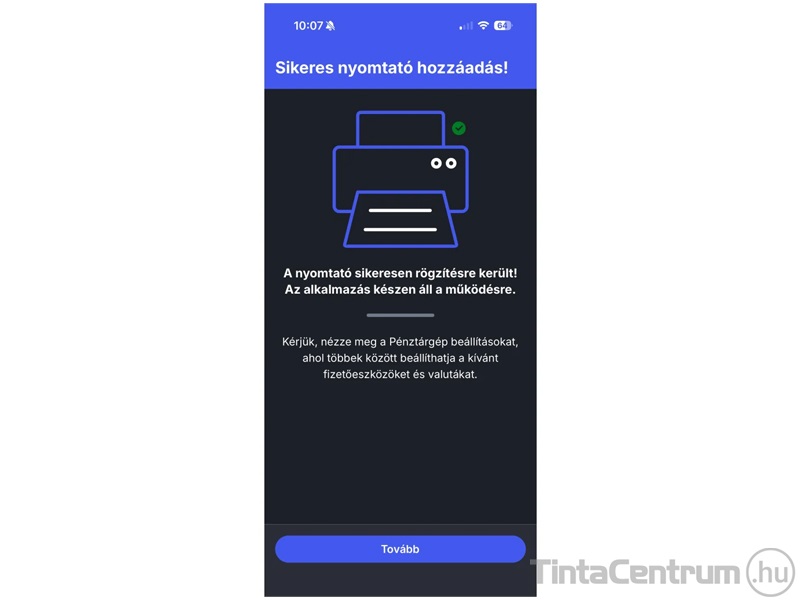 Mini X6 mobil (58mm) e-nyugta nyomtató fehér