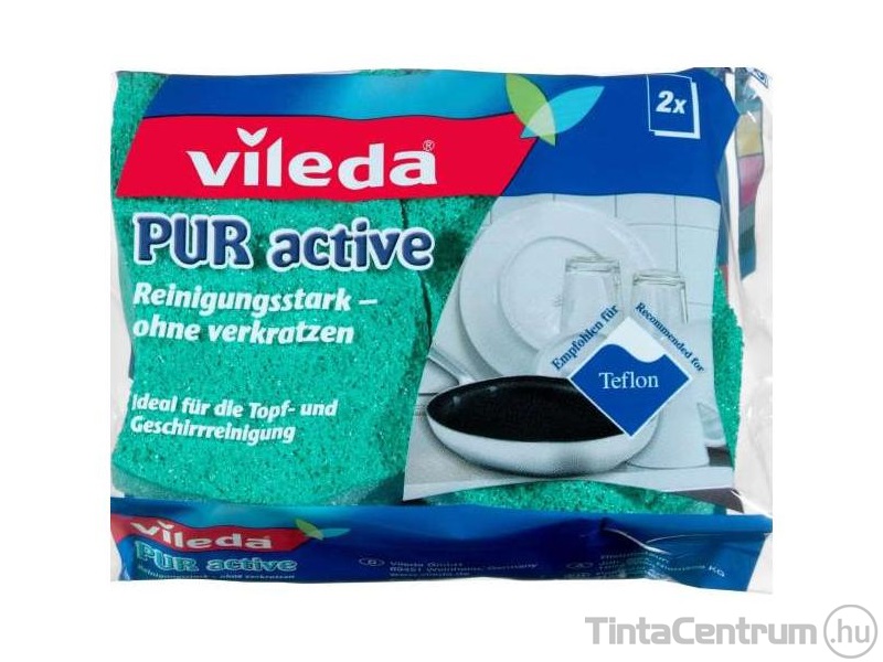 Mosogatószivacs, VILEDA "Pur Active" 2db/csomag