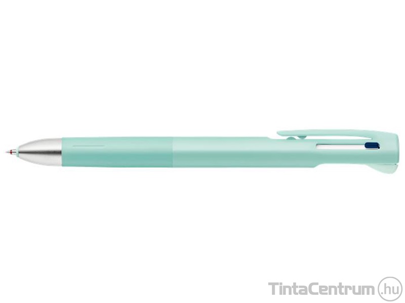 Multifunkciós golyóstoll, 0,24 mm, kétszínű + nyomósirón, 0,5 mm, kékeszöld tolltest, ZEBRA "bLen 2+1"