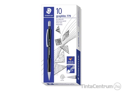 Nyomósirón, 0,5mm, STAEDTLER "Graphite 779", fekete