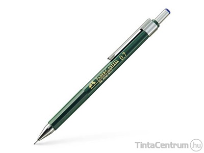 Nyomósirón, 0,7mm, FABER-CASTELL "TK-FINE 9717", zöld