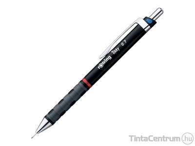 Nyomósirón, 0,7mm, ROTRING "Tikky T", fekete