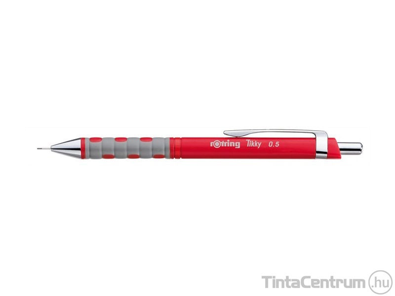 Nyomósirón, 0,5mm, ROTRING "Tikky III", piros