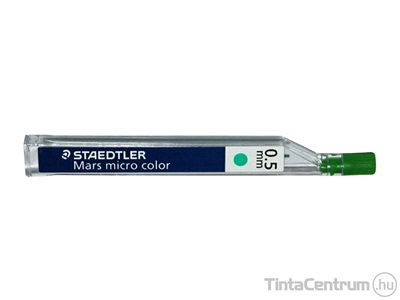 Nyomósirón grafitbél, 0,5mm, STAEDTLER "Mars Micro Color", zöld 12szál/tubus