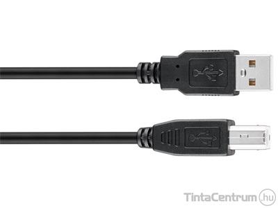 Nyomtató kábel, USB 2.0, 1m, GOOBAY, fekete