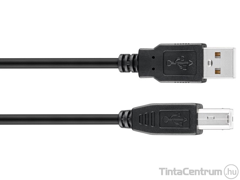 Nyomtató kábel, USB 2.0, 1m, GOOBAY, fekete