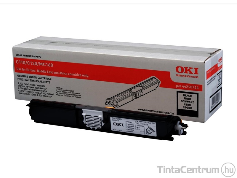 OKI C110/C130 fekete [2500 oldal] eredeti toner