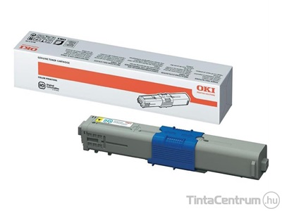 OKI C301/C321/MC332/MC342 sárga [1500 oldal] eredeti toner