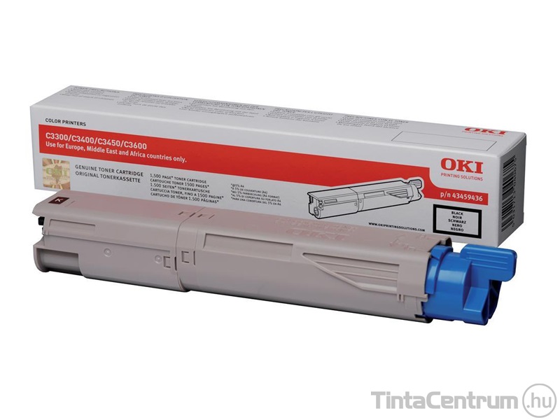 OKI C3300/C3400/C3600 fekete [1500 oldal] eredeti toner