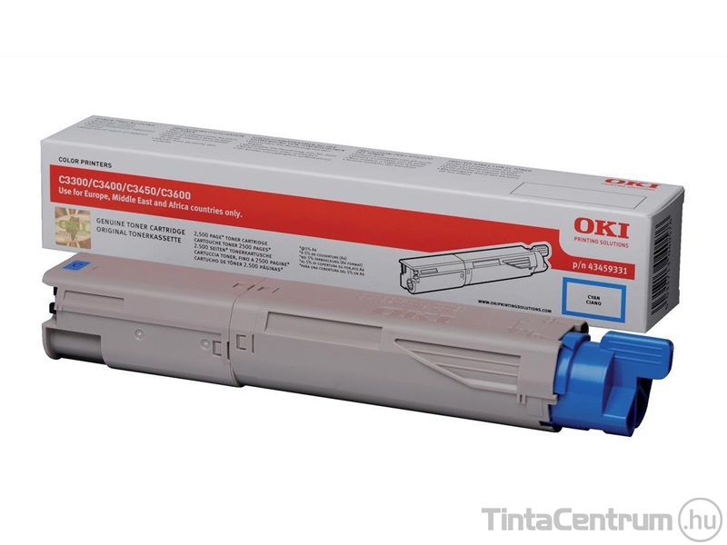 OKI C3300/C3400/C3600 ciánkék [2500 oldal] eredeti toner