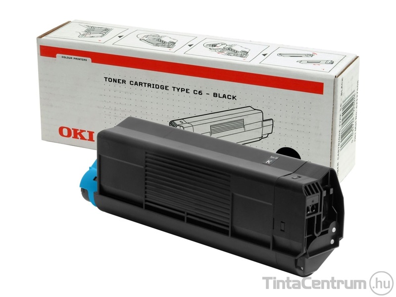 OKI C5100 type C6 fekete [5000 oldal] eredeti toner