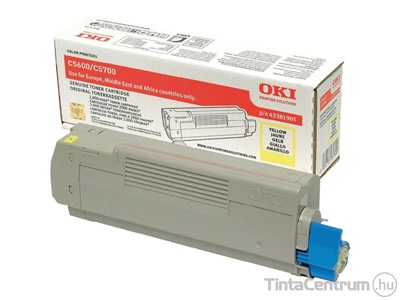 OKI C532/C542 sárga [6000 oldal] eredeti toner