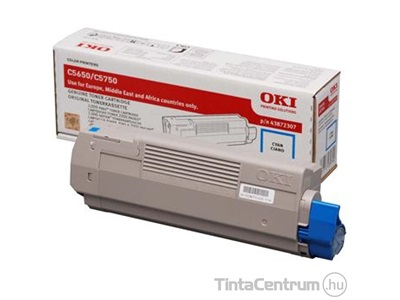 OKI C5650/C5750 ciánkék [2000 oldal] eredeti toner