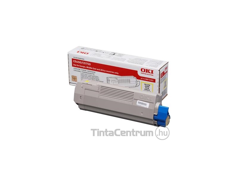 OKI C5650/C5750 sárga [2000 oldal] eredeti toner