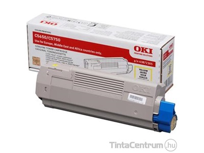 OKI C5650/C5750 sárga [2000 oldal] eredeti toner