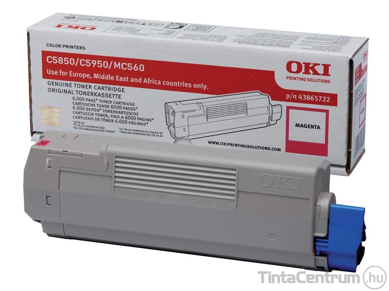 OKI C5850/C5890/MC560 magenta [6000 oldal] eredeti toner