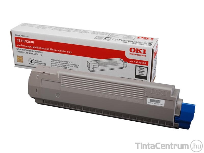 OKI C810/C830 fekete [8000 oldal] eredeti toner