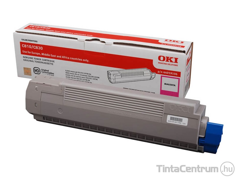 OKI C810/C830 magenta [8000 oldal] eredeti toner