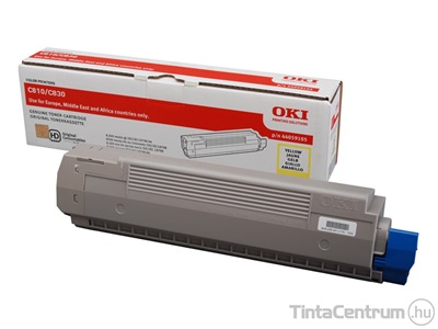 OKI C810/C830 sárga [8000 oldal] eredeti toner