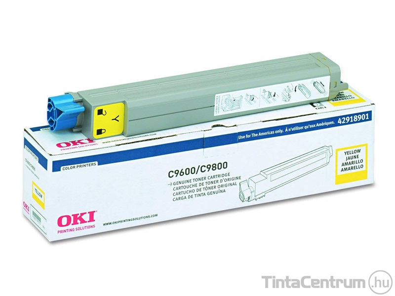 OKI C9600/C9800 sárga [15000 oldal] eredeti toner