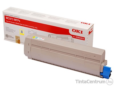 OKI MC873 sárga [10000 oldal] eredeti toner