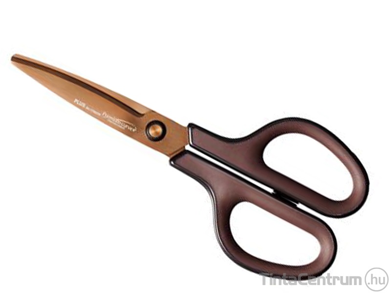 Olló, 17,5cm, általános, PLUS "Fitcut Curve Premium", bronz