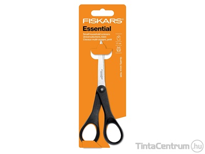 Olló, 18cm, általános, FISKARS "Essential", fekete