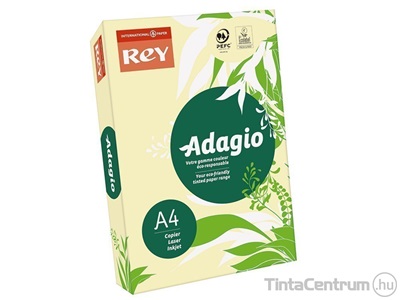 Másolópapír, színes, A4, 160g, REY "Adagio", pasztell sárga 250lap/csomag