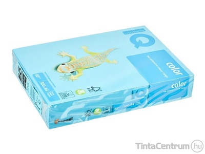 Másolópapír, színes, A4, 80g, IQ "Color", intenzív aquakék (AB48) 500lap/csomag