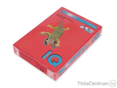 Másolópapír, színes, A4, 80g, IQ "Color", intenzív korallpiros (CO44) 500lap/csomag