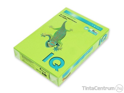 Másolópapír, színes, A4, 80g, IQ "Color", intenzív limezöld (LG46) 500lap/csomag
