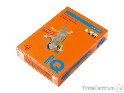 Másolópapír, színes, A4, 80g, IQ "Color", intenzív narancs (OR43) 500lap/csomag
