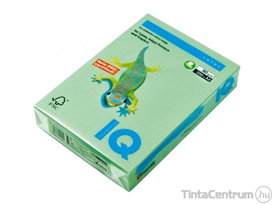 Másolópapír, színes, A4, 80g, IQ "Color", pasztell középzöld (MG28) 500lap/csomag