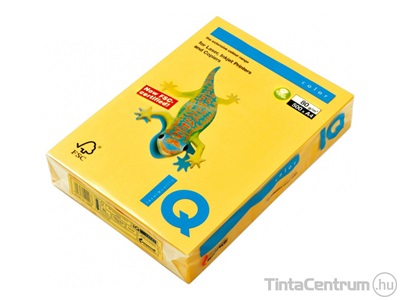 Másolópapír, színes, A4, 80g, IQ "Color", trend arany (GO22) 500lap/csomag