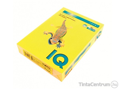 Másolópapír, színes, A4, 80g, IQ "Color", trend citromsárga (ZG34) 500lap/csomag