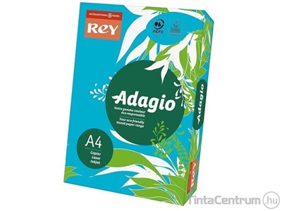 Másolópapír, színes, A4, 80g, REY "Adagio", intenzív kék (51) 500lap/csomag