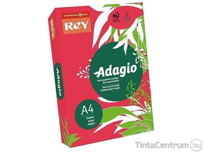 Másolópapír, színes, A4, 80g, REY "Adagio", intenzív piros (22) 500lap/csomag