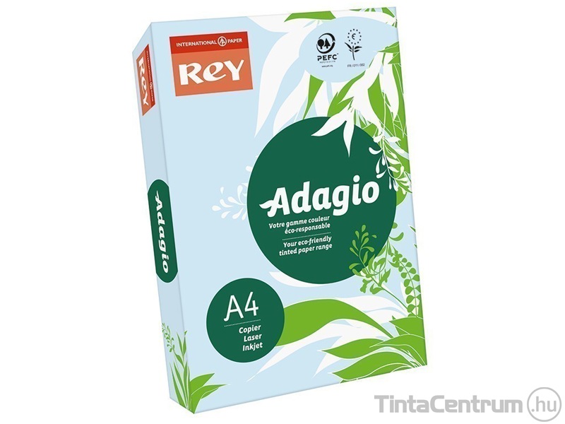 Másolópapír, színes, A4, 80g, REY "Adagio", pasztell kék (01) 500lap/csomag