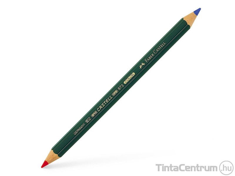 Postairón, hatszögletű, vastag, FABER-CASTELL, piros-kék