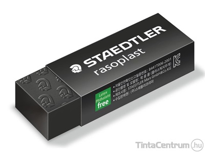 Radír, STAEDTLER "Rasoplast 526 B20", fekete (65x23x13mm)