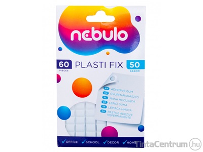 Ragasztó gyurma, 50g, NEBULÓ "Plasti Fix" 60 kocka/csomag