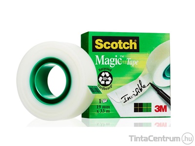 Ragasztószalag, írható, 19mmx33m, 3M SCOTCH "Magic Tape 810", áttetsző