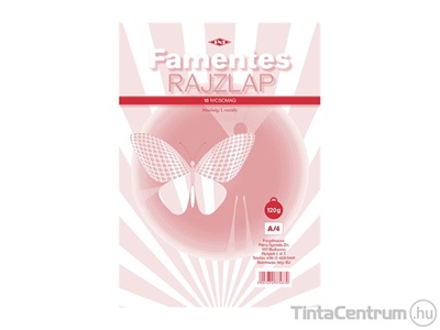 Rajzlap, famentes, A4, 120g 10lap/csomag