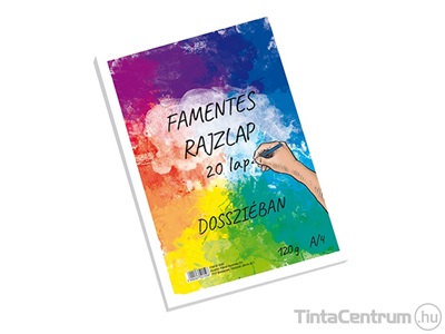 Rajzlap, famentes, A4, 120g, PD 20lap/csomag