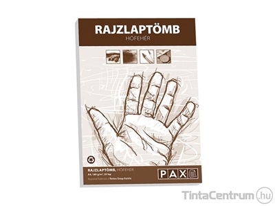 Rajzlap, A4, 170g, PAX 20lap/tömb