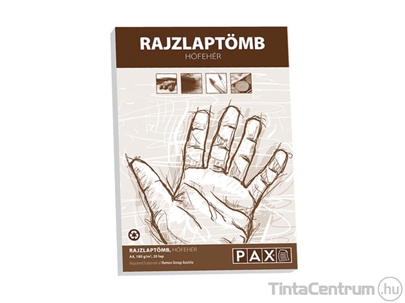 Rajzlap, A4, 170g, PAX 20lap/tömb