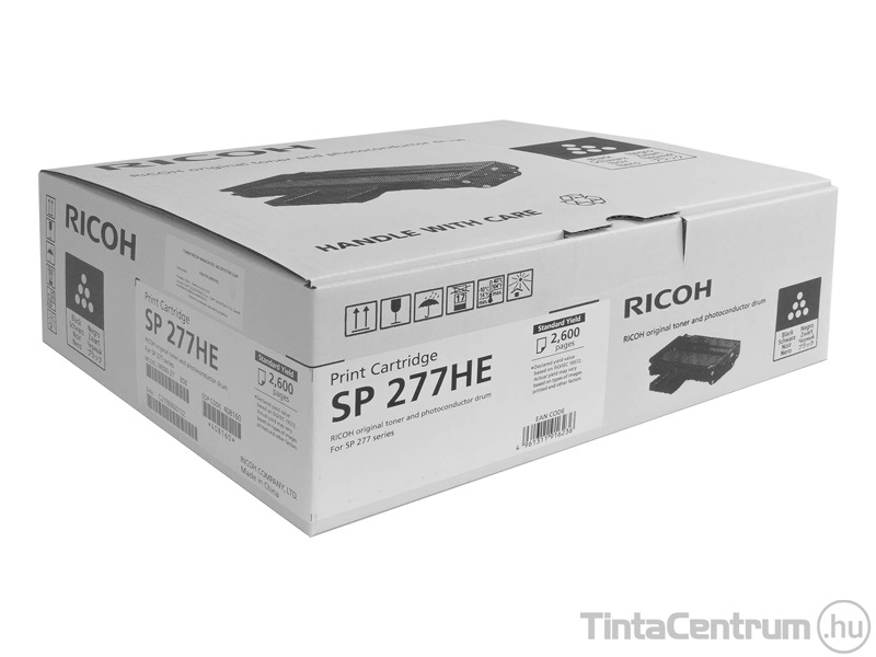 Ricoh SP277HE fekete [2600 oldal] eredeti toner