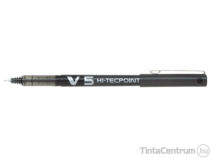 Rollertoll, 0,3mm, tűhegyű, PILOT "Hi-Tecpoint V5", fekete