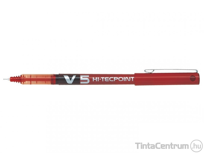 Rollertoll, 0,3mm, tűhegyű, PILOT "Hi-Tecpoint V5", piros