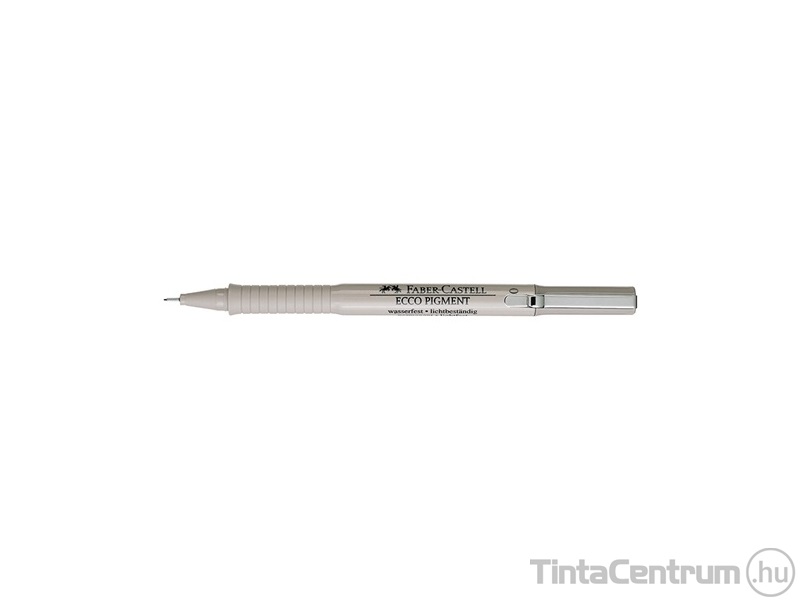 Filctoll, 0,1mm, FABER-CASTELL "Ecco-Pigment", fekete